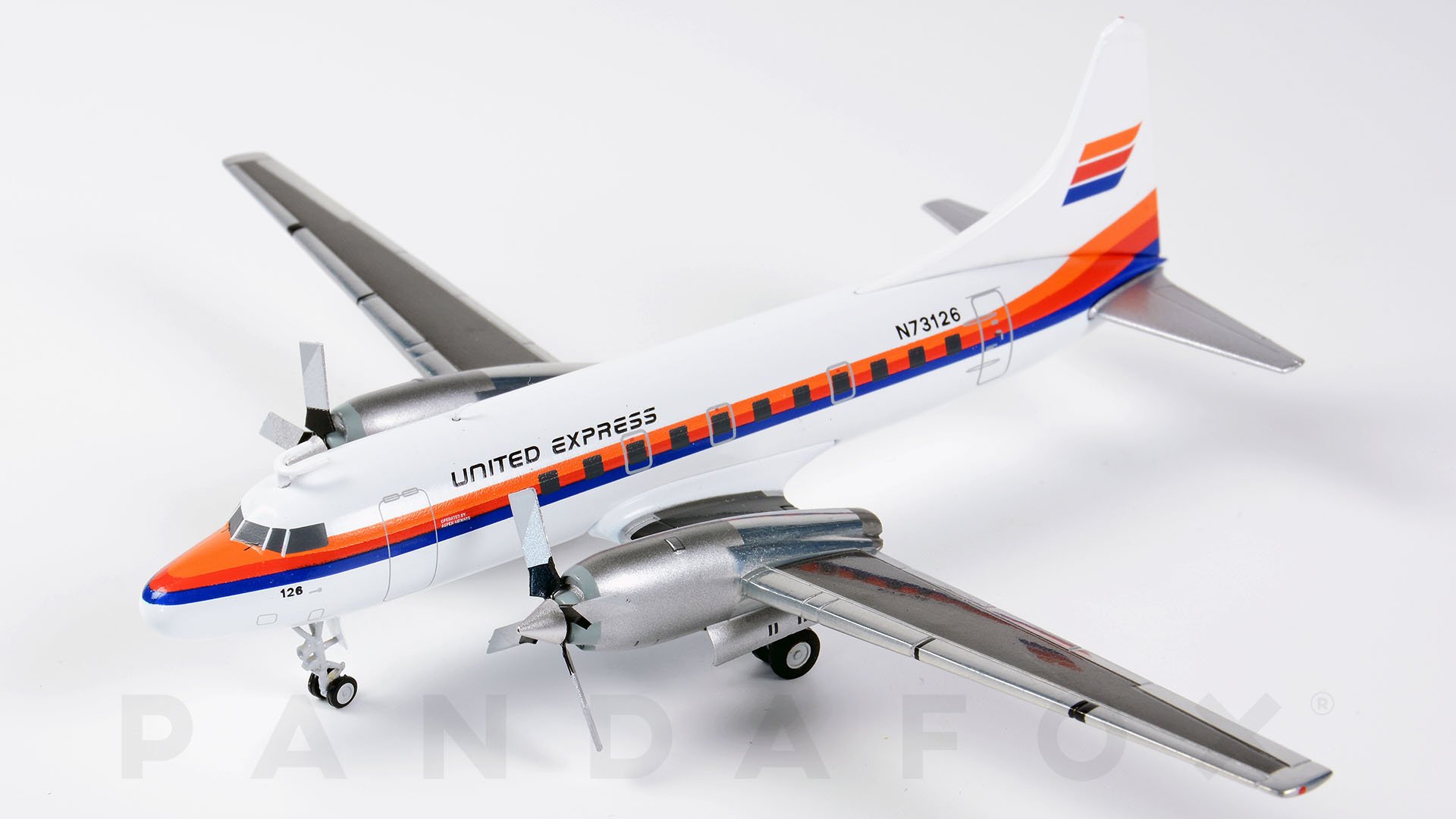 United Express Convair 580 N73126 Saul Bass livery