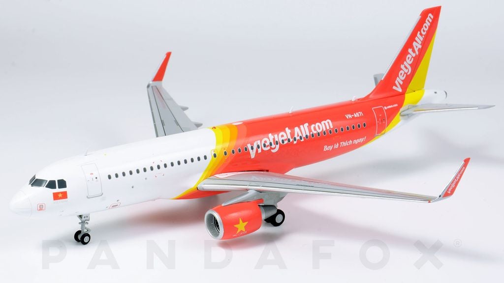 Mô Hình Máy Bay VietJet Air Airbus A320 VN-A671 | GeminiJets 1:200