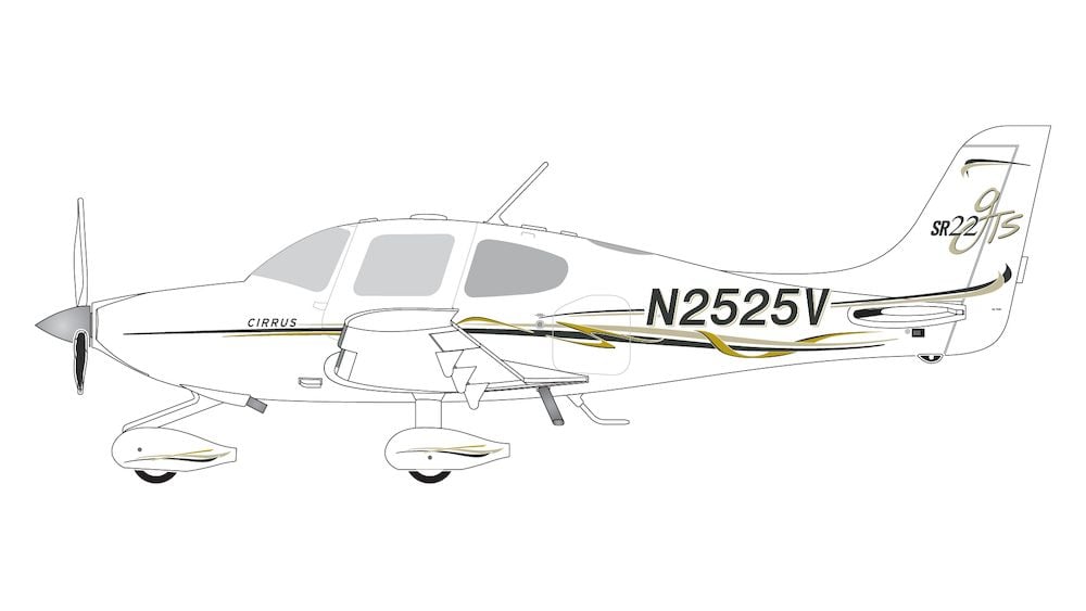 Cirrus SR22 N2525V GeminiJets 1:72 GGCIR013