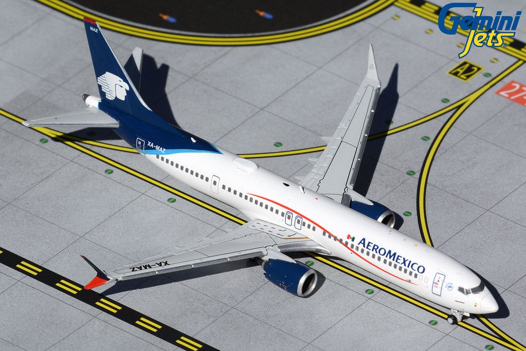 Aeromexico Boeing 737 MAX 9 XA-MAZ GeminiJets 1:400 GJAMX2003