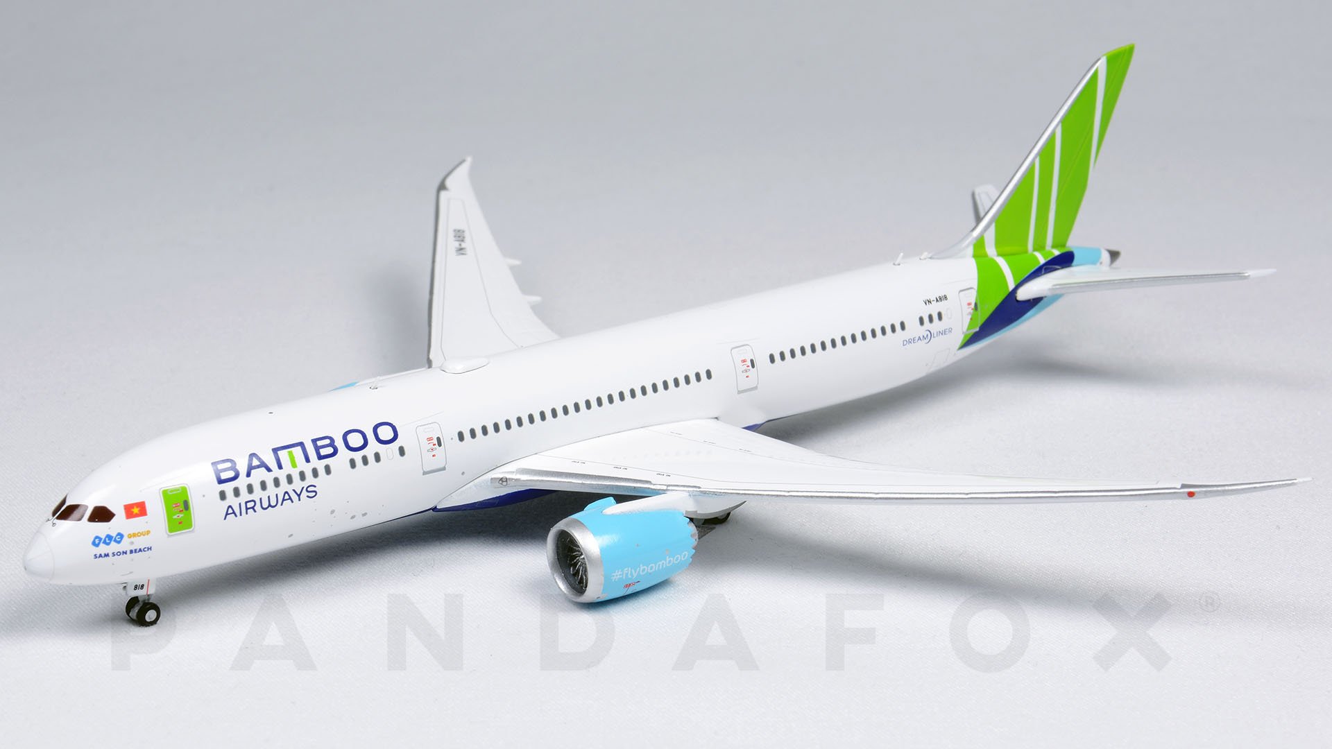 Mô hình máy bay Airbus A320 Bamboo Airlines Everfly 16cm  VG 0945   banmohinhtinhcom