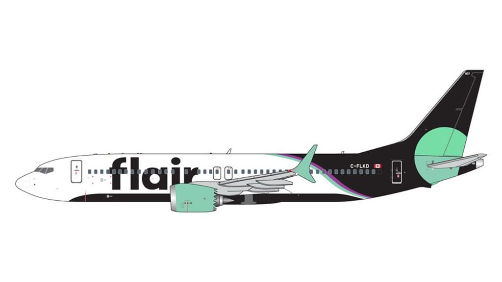 Flair Airlines Boeing 737 Max 8 C-FLKD GeminiJets 1:400 GJFLE2060