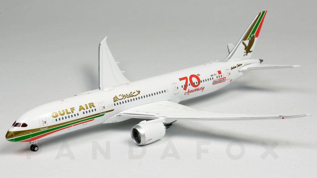 Gulf Air Boeing 787-9 A9C-FG 70th Anniversary GeminiJets 1:400 GJGFA1909