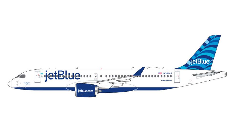 JetBlue Airbus A220-300 N3044J Dawning Of A Blue Era GeminiJets 1:400 GJJBU2182