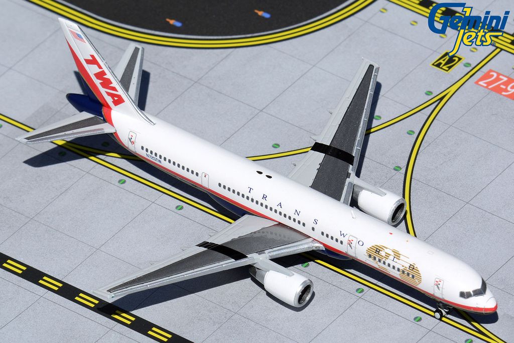 TWA Boeing 757-200 N725TW GeminiJets 1:400 GJTWA1982