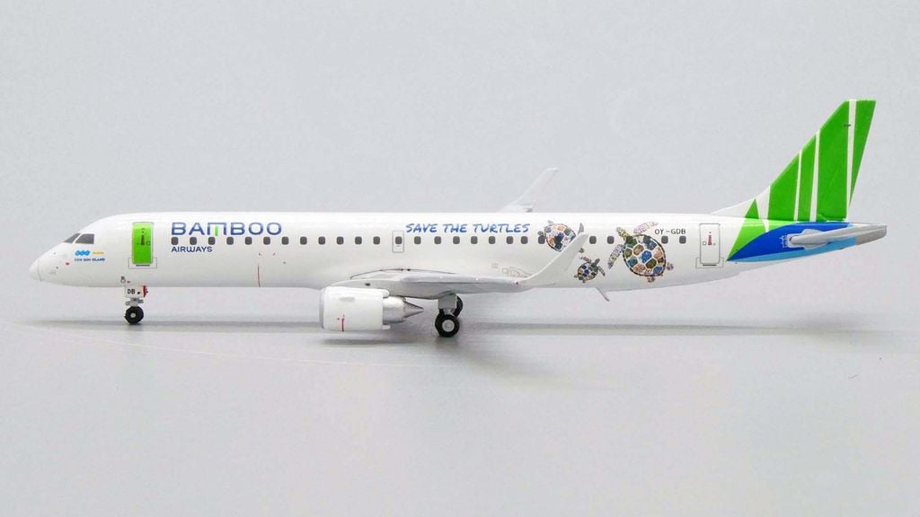 Bamboo Airways Embraer 195 OY-GDB Save The Turtles JC Wings 1:400 JC4BAV286 XX4286