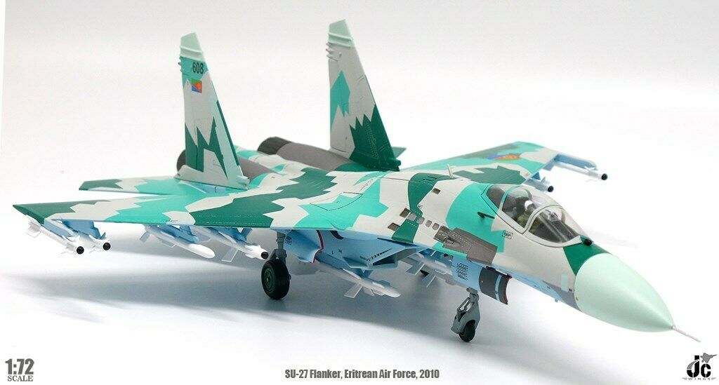 Eritrean Air Force Sukhoi Su27 Flanker 608 JC Wings 172 JCW72SU27  PandaFox Toys Vietnam  Máy Bay Mô Hình Tĩnh