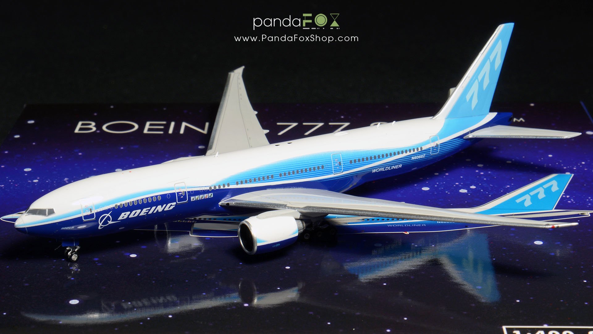 Mô Hình Máy Bay Boeing House Boeing 777200LR N6066Z PandaFox Toys Vietnam   Máy Bay Mô Hình Tĩnh