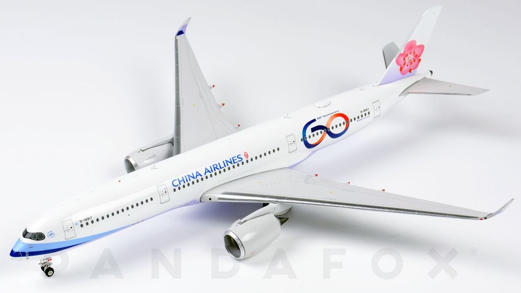 Mô Hình Máy Bay China Airlines Airbus A350-900 B-18917 60th Anniversary | Phoenix 1:400