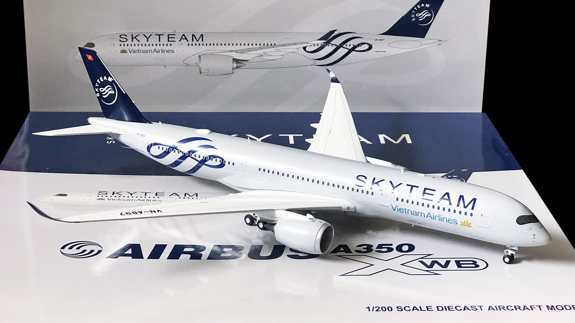 Mô Hình Máy Bay Vietnam Airlines Airbus A350900 VNA897 Skyteam PandaFox Toys Vietnam Máy Bay Mô Hình Tĩnh #23 Mô Hình Máy Bay Vietnam Airlines Airbus A350900 VNA897 Skyteam PandaFox Toys Vietnam Máy Bay Mô Hình Tĩnh
