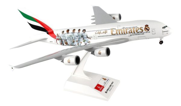 Máy bay tĩnh mô hình lắp ráp máy bay chở khách trang trí 46 cm Airbus a380  Emirates Airlines với bánh xe điều khiển bằng giọng nói chiếu sáng  Tàu Tốc
