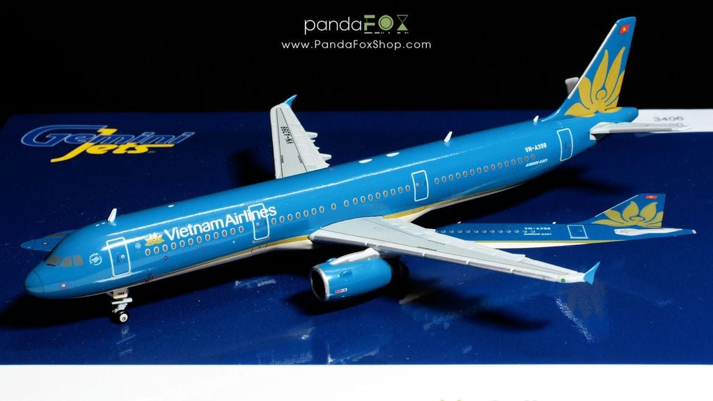 Mô Hình Máy Bay Vietnam Airlines Airbus A321 VN-A398 | GeminiJets 1:400