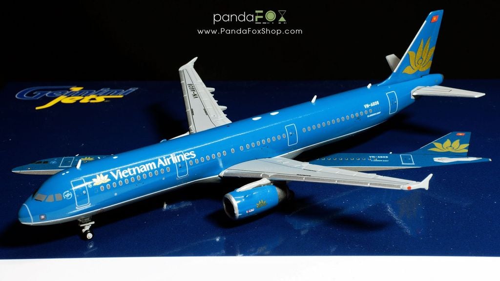 Mô Hình Máy Bay Vietnam Airlines Airbus A321 VN-A608 | GeminiJets 1:400