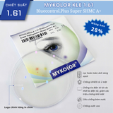 Mykolor KLE 1.61 Bluecontrol.Plus - Tròng kính, mắt kính cận viễn loạn chính hãng