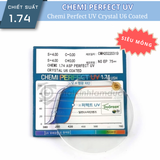 TRÒNG KÍNH CHEMI LENS PERFECT UV CRYSTAL U6 COATED 1.74 CHÍNH HÃNG