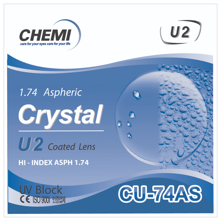 TRÒNG KÍNH CHEMI SIÊU MỎNG CHỐNG CHÓI 1.74 U2 CHÍNH HÃNG