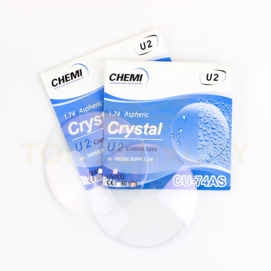 TRÒNG KÍNH CHEMI SIÊU MỎNG CHỐNG CHÓI 1.74 U2 CHÍNH HÃNG