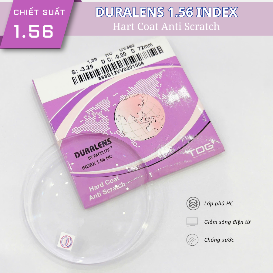 TRÒNG KÍNH DURALENS 1.56