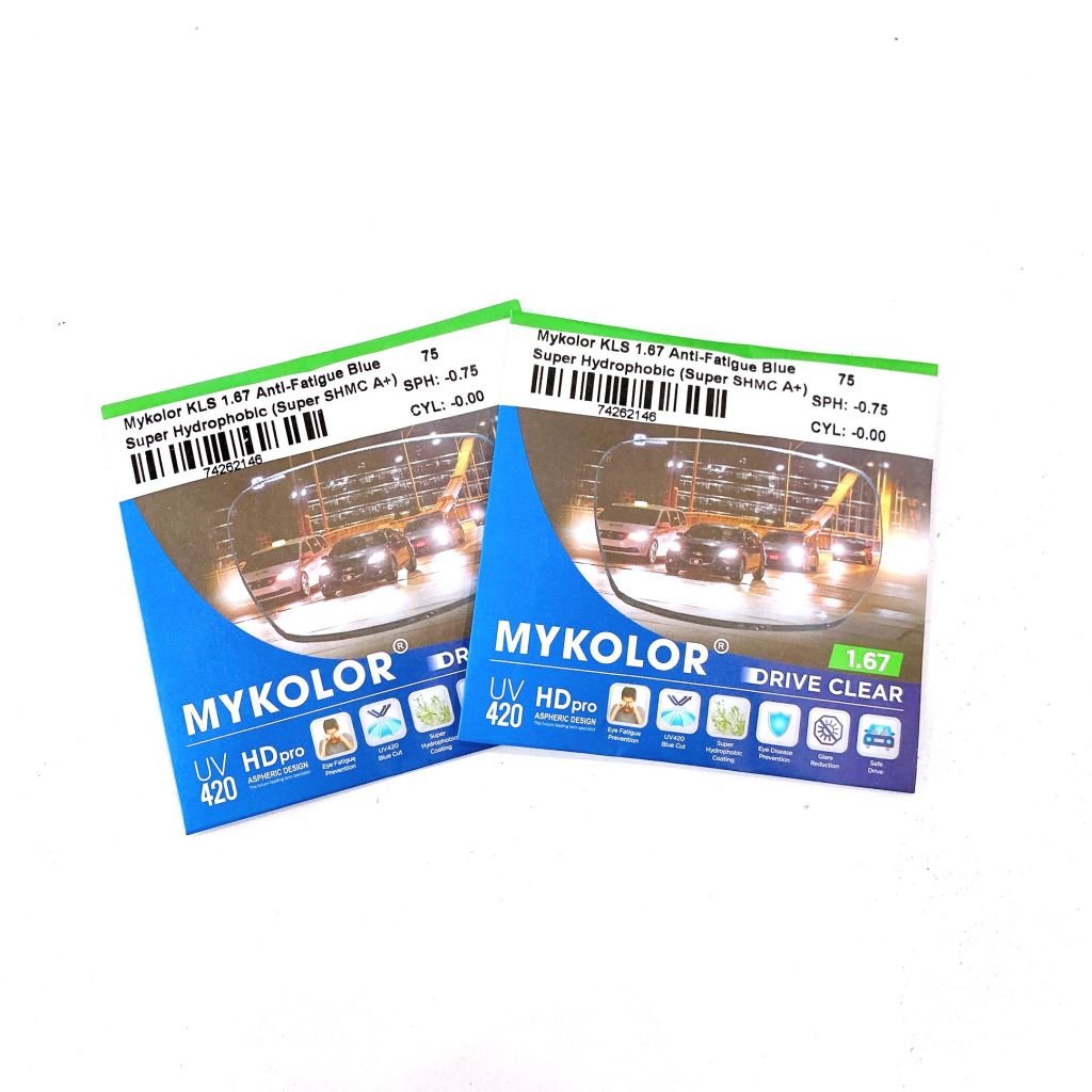 Mykolor KLS 1.67 Anti-Fatigue Blue - Tròng kính, mắt kính cận viễn loạn chính hãng