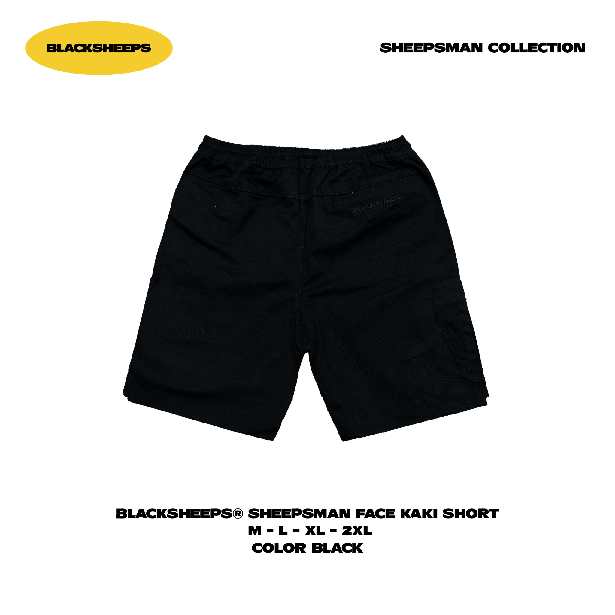 BLACKSHEEPS - SHEEPSMAN FACE KAKI SHORT