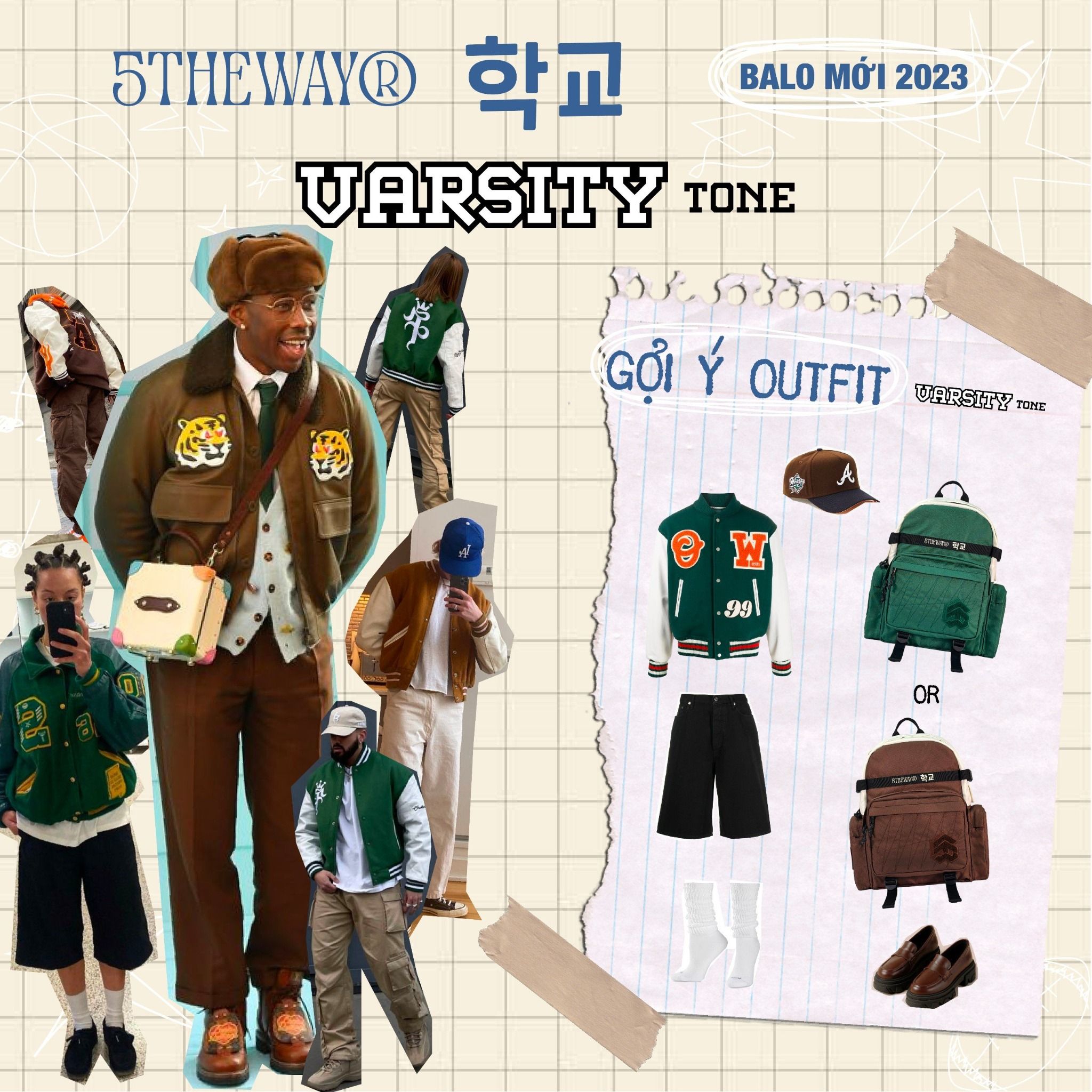 5THEWAY® 학교 VARSITY TONE ROCKET BACKPACK™