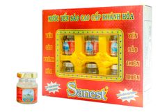 Nước Yến sào Khánh Hòa Sanest lọ 70ml Không đường, Hộp 6 lọ - 029H6