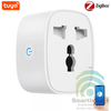 Ổ Cắm Zigbee Chân Đa Năng Đo Công Suất Tiêu Thụ 16A Tuya ZTC3