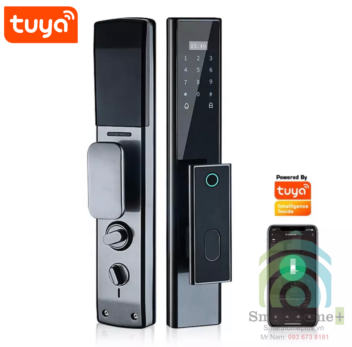 Khóa Cửa Gỗ Thông Minh Wifi Tuya SHP-DL7HD