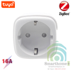 Ổ Cắm Zigbee Chân Tròn Đo Công Suất Tiêu Thụ 16A Tuya ZTC2