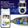 Camera Ngoài Trời Chống Nước IP65 2 Mắt 2 Màn Hình Độ Phân Giải 3MP Wifi Tuya SHP-CI22