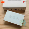 Công Tắc Điều Khiển Cửa Cuốn Viền Kim Loại Zigbee Tuya CS1v2-ZB