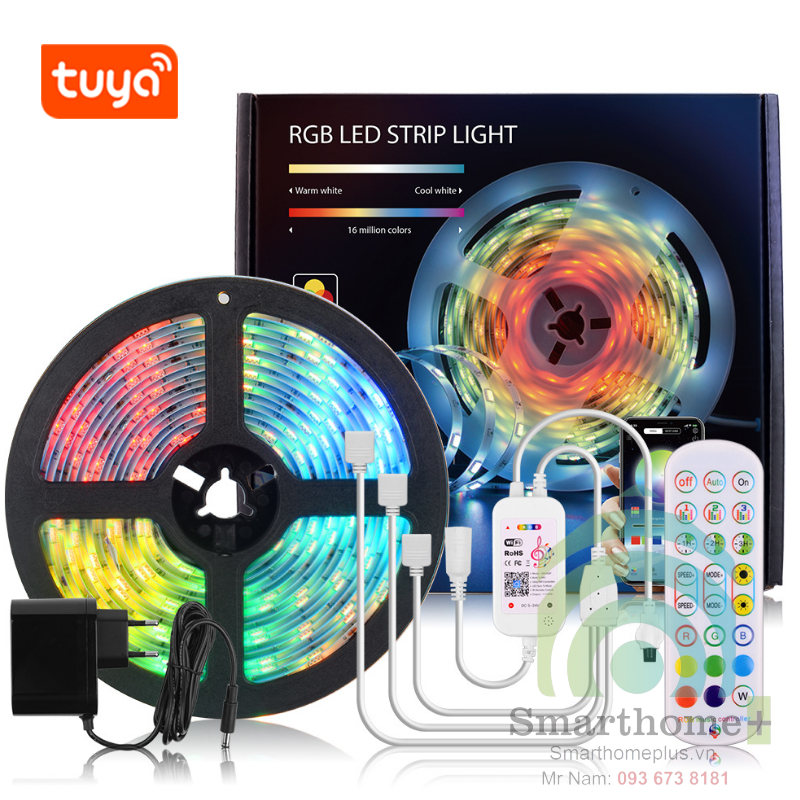 Đèn Led Dây Đổi Màu RGB Nháy Theo Nhạc Wifi Tuya SHP-HUE2