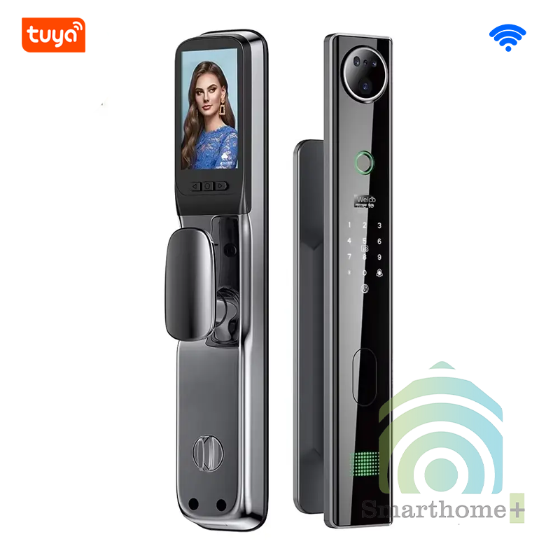 Khóa Cửa Gỗ WiFi Thông Minh Nhận Dạng Khuôn Mặt Face ID Tuya SHP-DL11F8