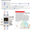 Đồng Hồ Bảo Vệ Rò Rỉ Điện Cảnh Báo Dòng Điện Quá Áp Thấp Áp Đo Công Suất WiFi Tuya SHP-EM5v2