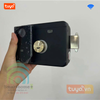 Khóa Cổng Chống Nước 2 Mặt Đọc Vân Tay Thẻ Từ Mã Số Lưỡi Gà Móc Wifi Tuya SHP-IDL10Cv3