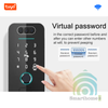 Khóa Cửa Gỗ FaceID Vân Tay Thẻ Từ Mã Số Wifi Tuya DL25v2 Pro