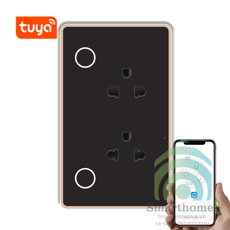 Ổ Cắm Âm Tường Thông Minh Wifi Tuya SHP-SW1VKL