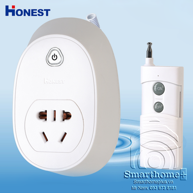 Ổ Cắm Điều Khiển Từ Xa Công Suất Lớn 1Km 30A Honest HT-7805 (2019)