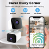 Camera Trong Nhà 2 Mắt 2 Màn Hình Wifi Độ Phân Giải 4M Tuya SHP-CI24