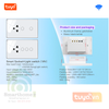 Công Tắc Ổ Cắm Cùng 1 Mặt Thông Minh Wifi Tuya SSS01/02