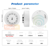 Đầu Báo Khói Nhiệt Độ Độ Ẩm Báo Động Hỏa Hoạn Wifi Tuya ST-3v3