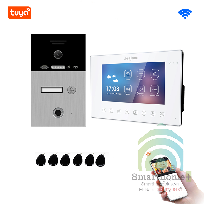 Chuông Cửa WiFi Tuya Có Màn Hình Tuya SHP-SW6C