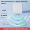 Công Tắc Thông Minh Kiêm Cảm Biến Radar Zigbee Hình Vuông Tuya ZCTR25-EU