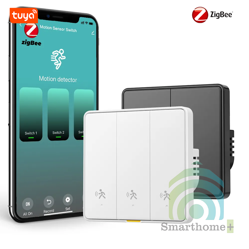 Công Tắc Thông Minh Kiêm Cảm Biến Radar Zigbee Hình Vuông Tuya ZCTR25-EU
