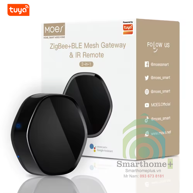 Trung Tâm Điều Khiển Nhà Thông Minh Đa Phương Thức Zigbee Bluetooth Kiêm Trung Tâm Hồng Ngoại Wifi Tuya ZIR1