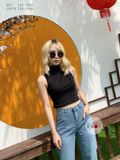  Croptop Sát Nách Cổ Lọ 