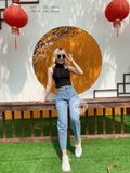  Croptop Sát Nách Cổ Lọ 