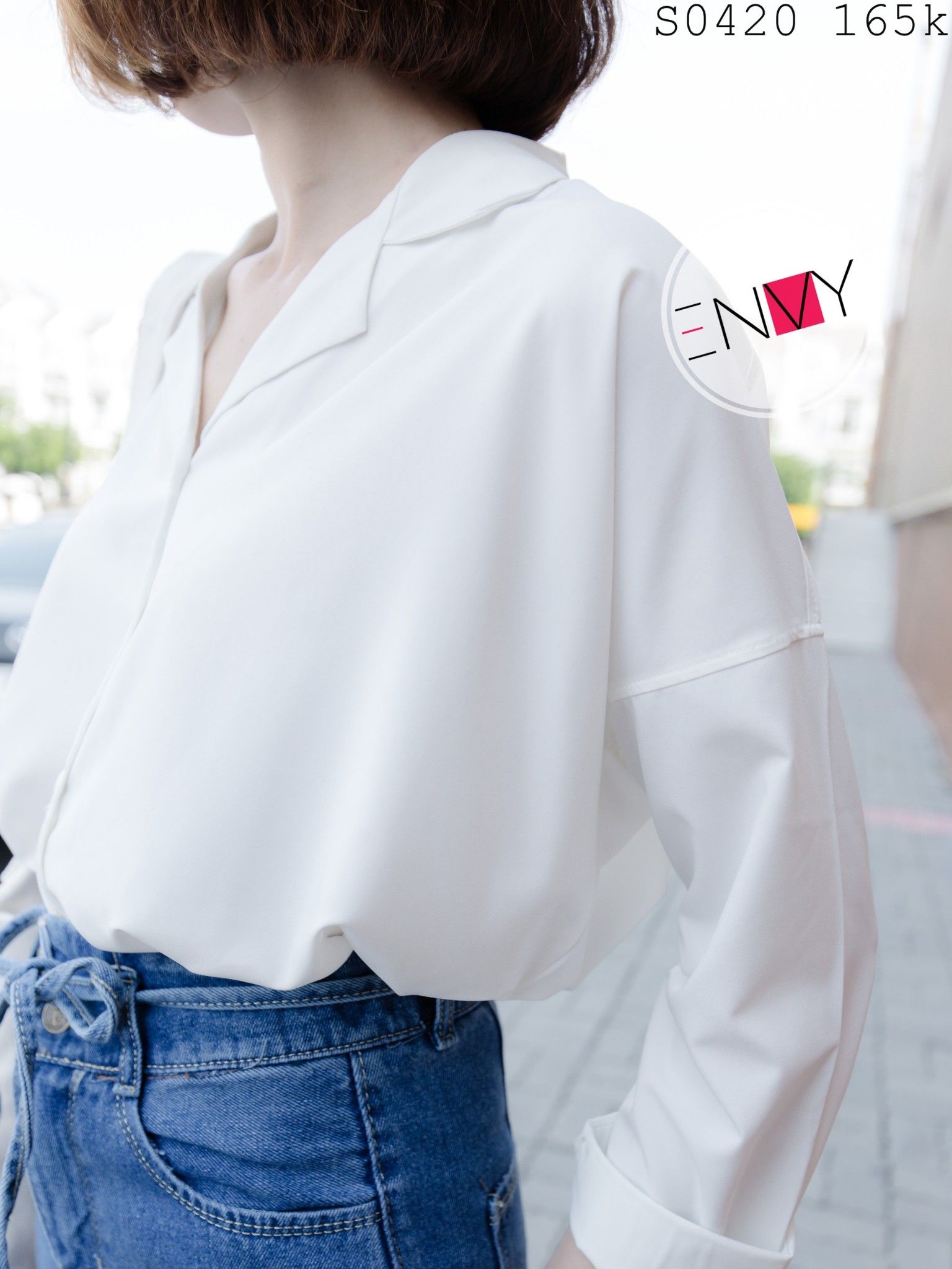 Áo sơ mi tay ngắn nam nữ form rộng sơ mi cổ vest unisex tay lỡ chất vải  lụa mịn chống nhăn