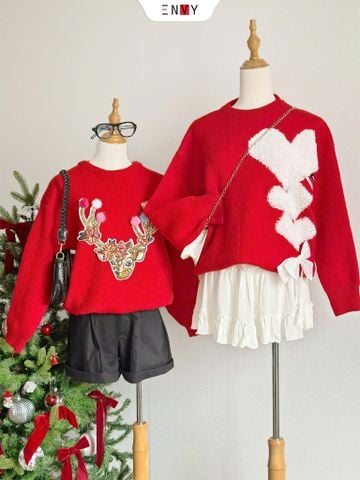  Áo Len Hươu Đính Bông 