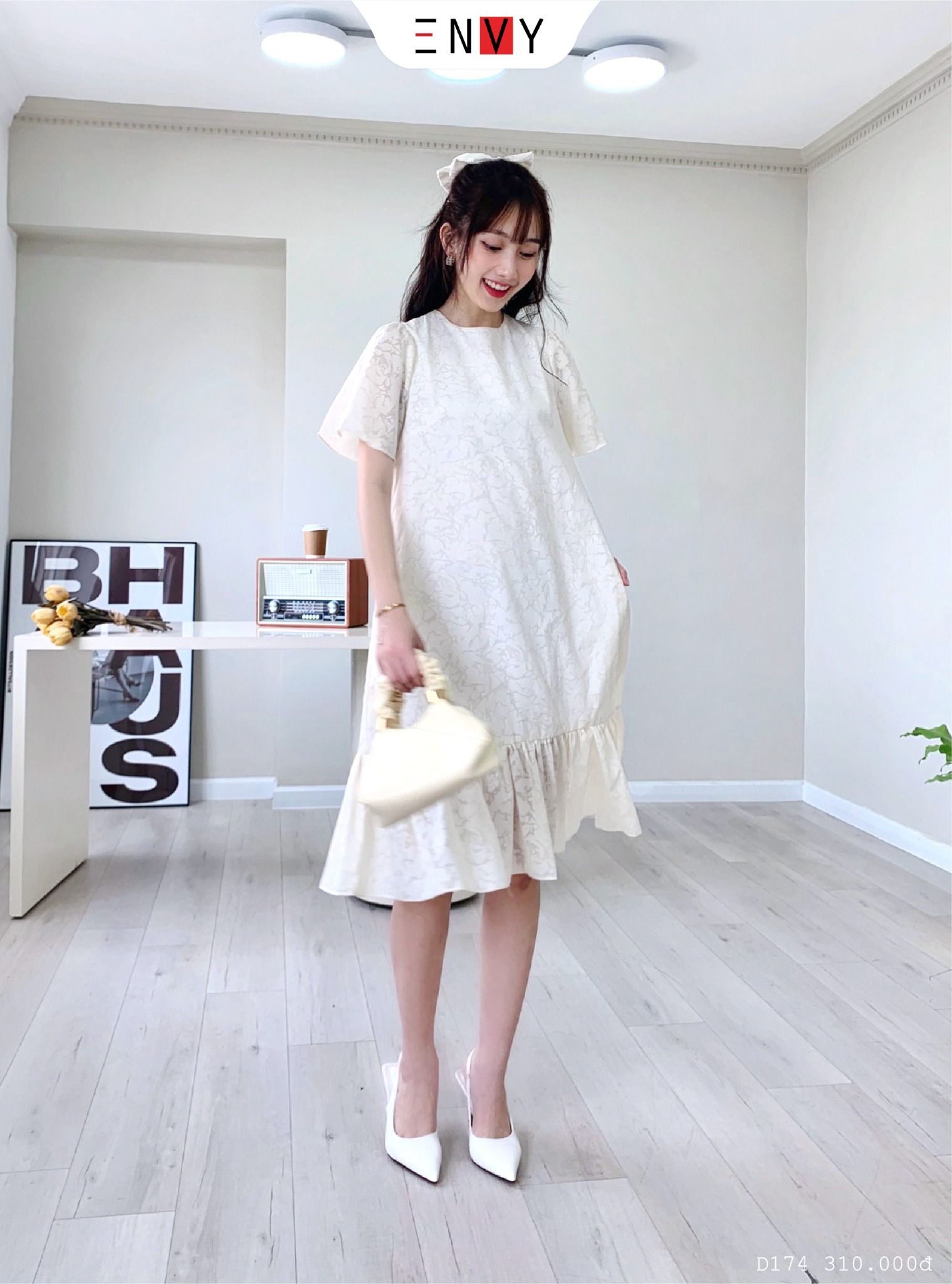 HCMĐầm Suông Dáng Dài Tay Lỡ Váy Suông Nữ Cổ Tròn Họa Tiết Chất Thun Cotton  Hàng VNXK  Lazadavn
